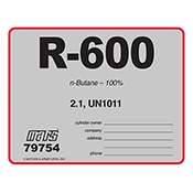 R-600 REFRIG I.D. LABELS